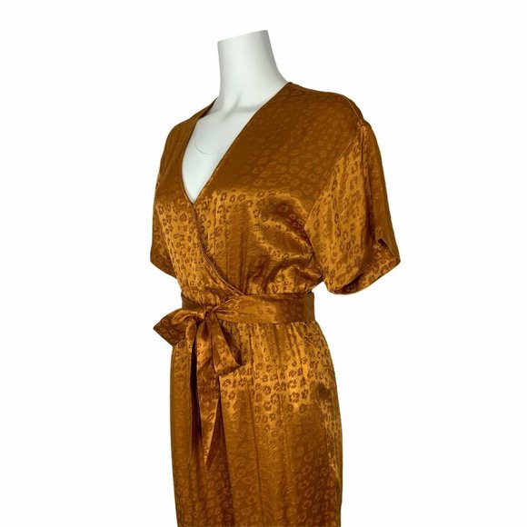 Joie Tau Jumpsuit XS Copper Belted Leopard Design - Picture 10 of 13